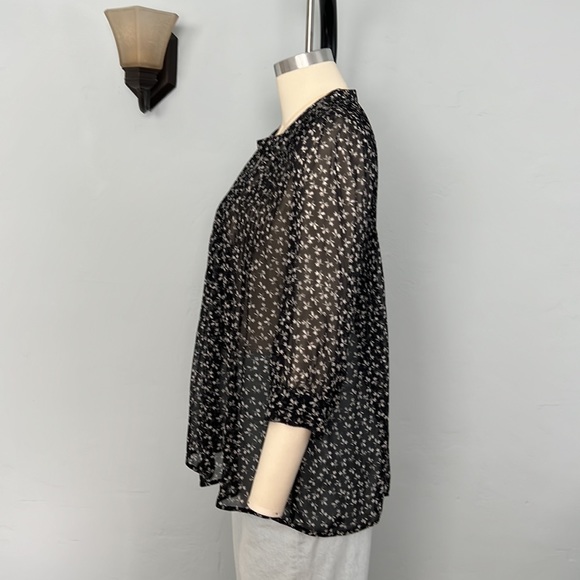 JOIE Ditsy Floral Pleated Blouse - Size Small - Picture 12 of 16